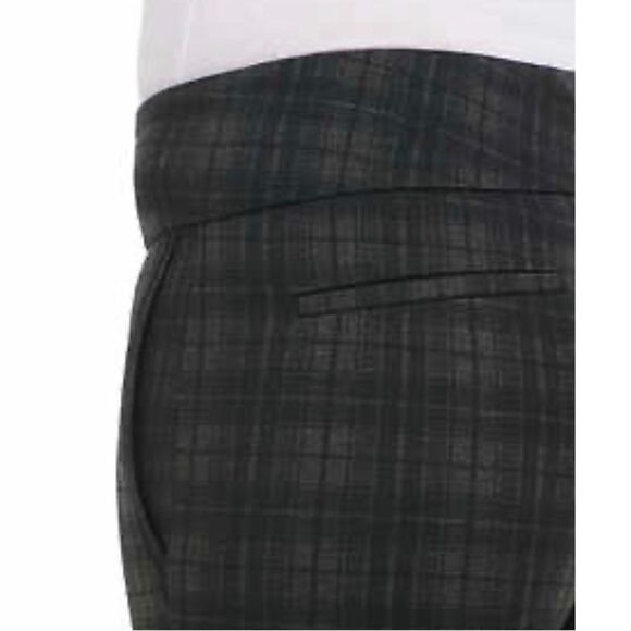 Dalia Ladies' Pull-On Pant size xxl Lines Checkered Plaid Black Gray - Picture 8 of 8